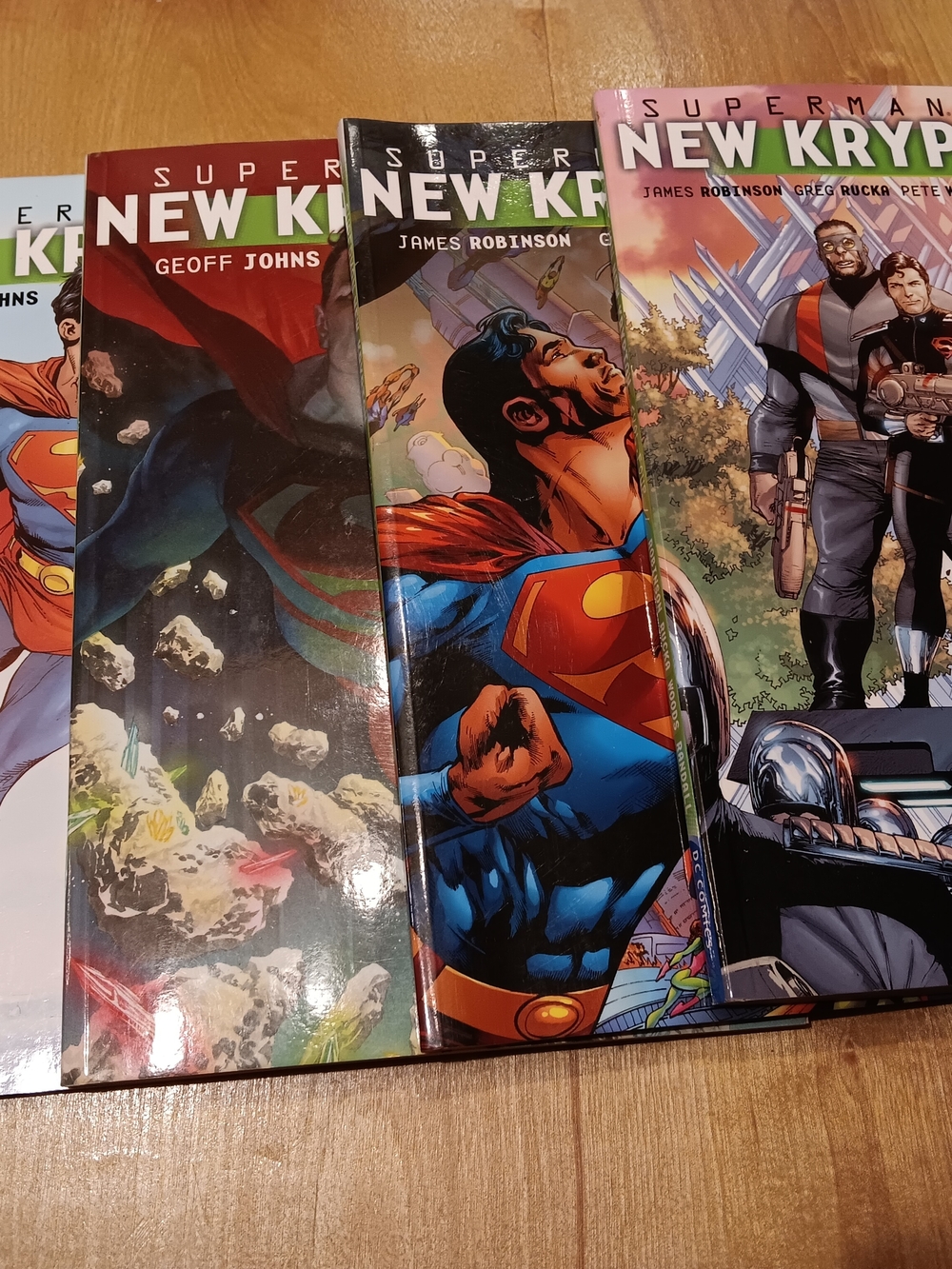 Superman New Krypton Graphic Novels - Bright Blue & Red Covers